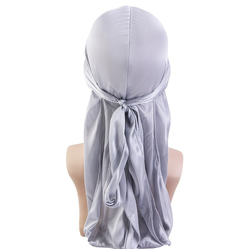 Silvery Silk Bandage Elastic Hip hop Head Wraps Headwear Turban