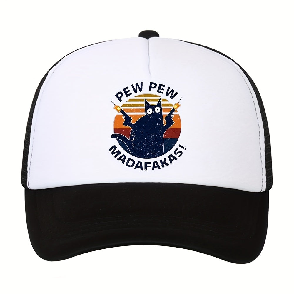 Cartoon Print High Baseball Cap Breathable Outdoor Sun Hat