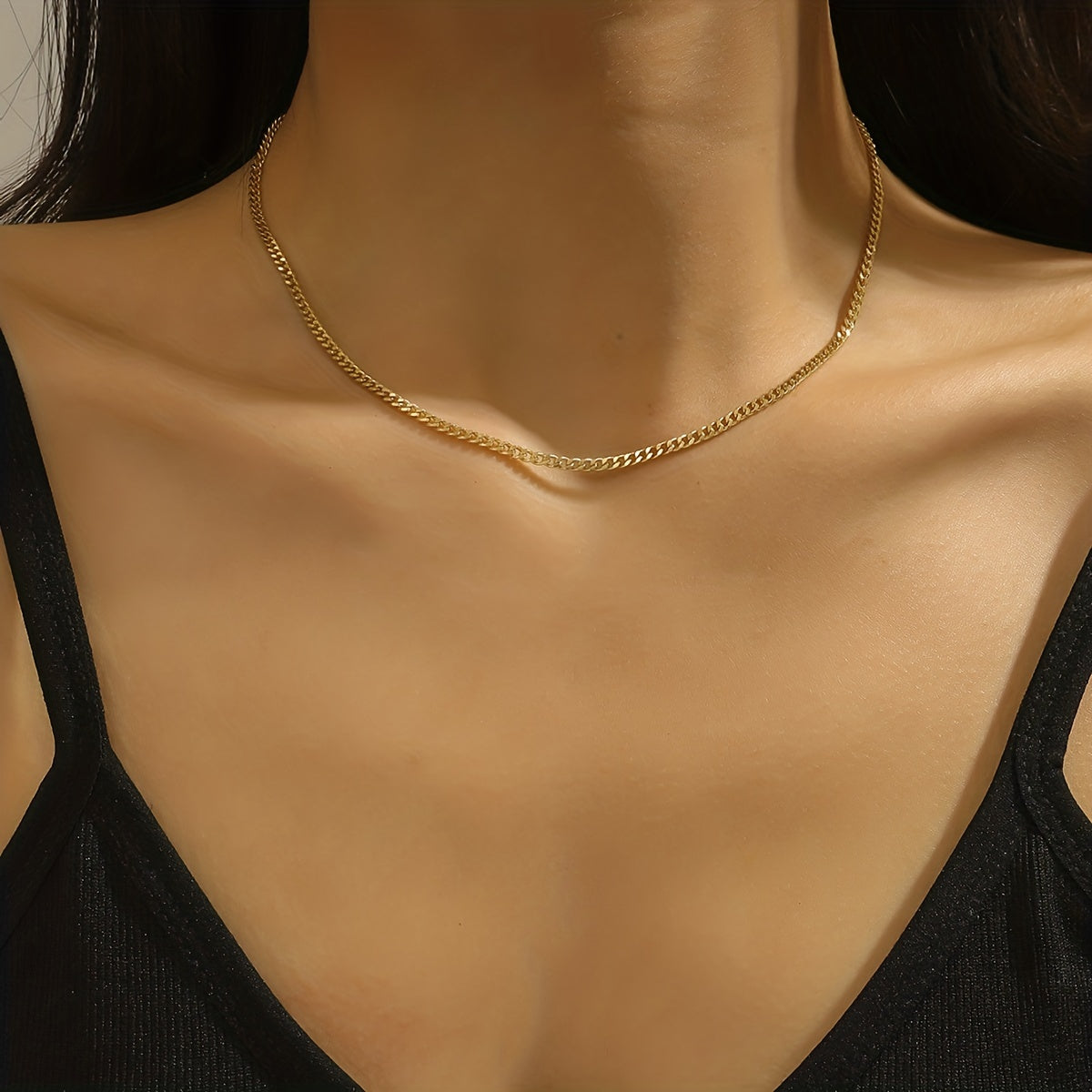 14K Plated Clavicle Chain Necklace for Women