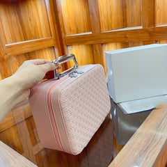 Plaid Embossed Cosmetic Bag Multifunction Organizer Storage Bag