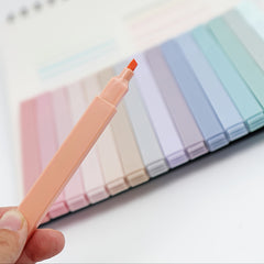 Pastel Fluorescent Highlighter Pens Water-Based Ink