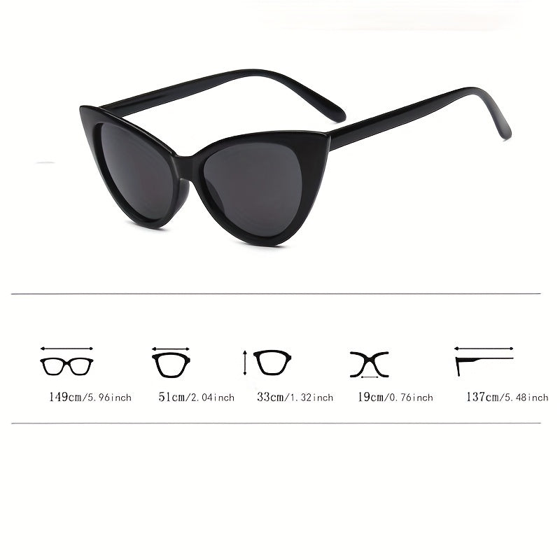 Cat Eye Woman Sunglasses Mirrored UV400 Sun Shades Oculos De Sol