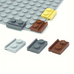 90pcs Thin Brick Particles Board 1x2 Grooves Railway Slide Building Blocks