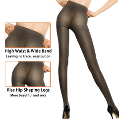 Opaque Elastic Pantyhose High Waist Women's Stockings