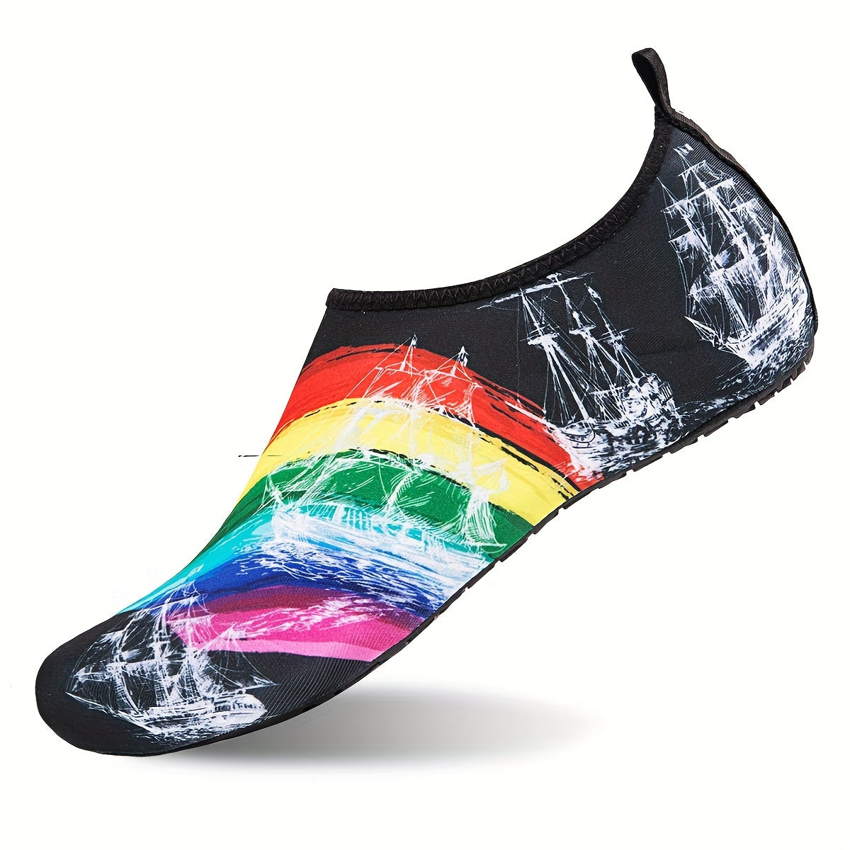 Women's Water Socks Stripes Beach Creek Shoes Slip-on Outdoor Sports Shoes