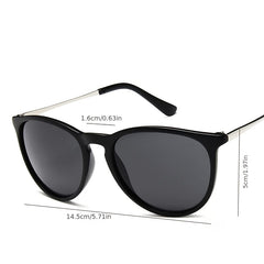 Vintage Leopard Butterfly Sunglasses Big Frame Shades Eyeglasses Women's