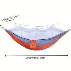 Anti Rollover Double Hammock with Mosquito Net