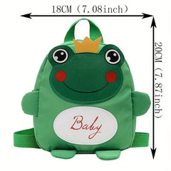 Cute Cartoon Frog Backpack for Kids, Lightweight Portable Schoolbag