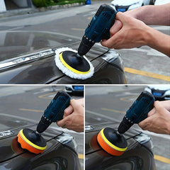 12pcs 12.7cm Detail Polishing Pads Set Sponge Polishing Waxing Buffing Pads Kit