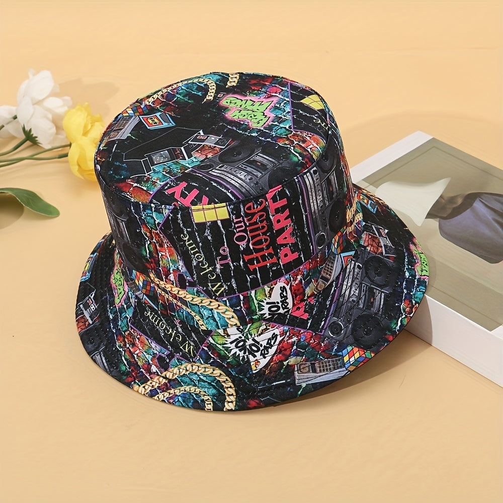 Double Sided Sunshade Fishing Bucket Hat