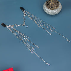 Chinese Vintage Tassel Headpiece Rhinestone Hair Pin