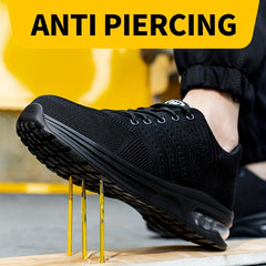 Men's Steel Toe Work Safety Shoes Non Slip