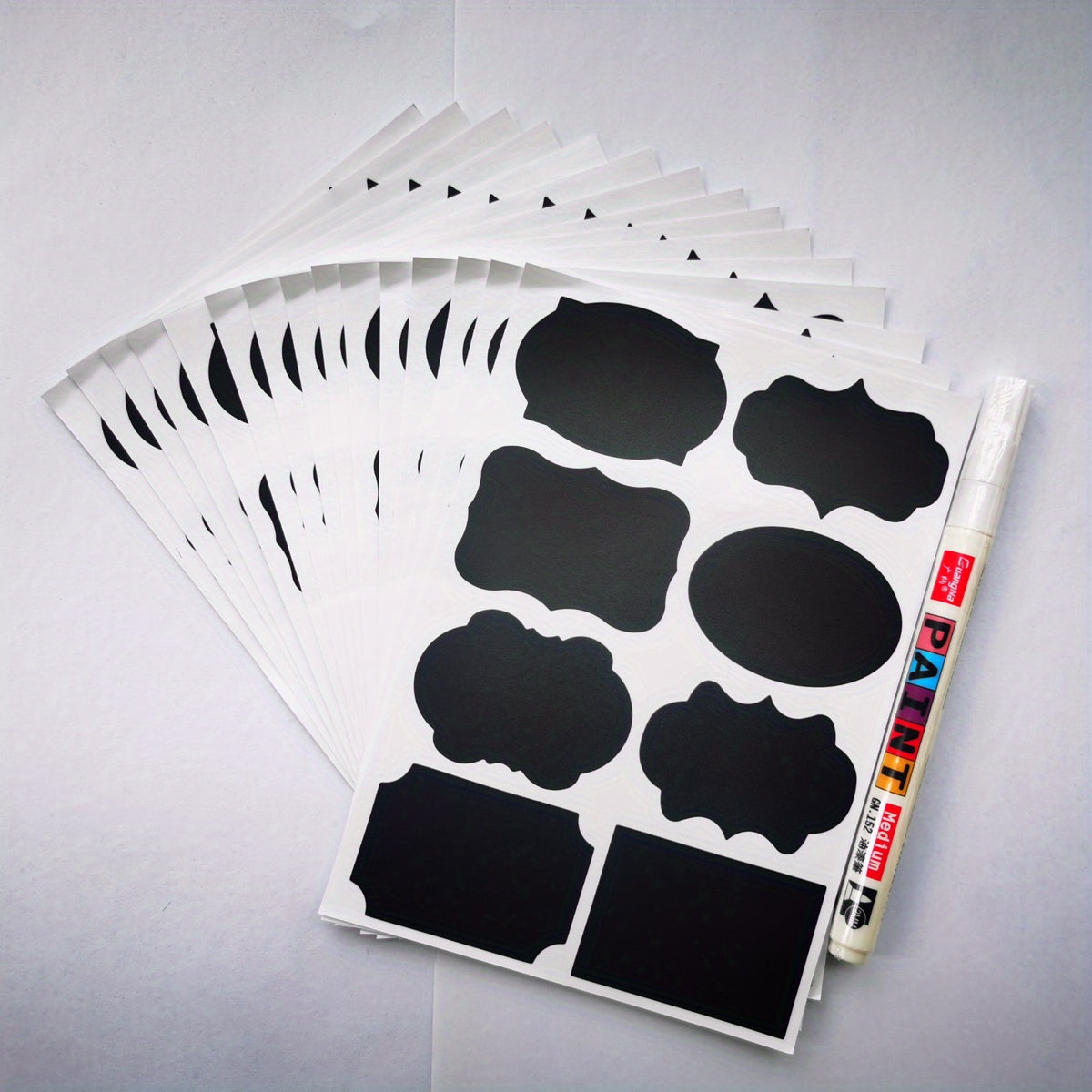 Waterproof Chalkboard Labels Spice Marker Pen Stickers for Organization