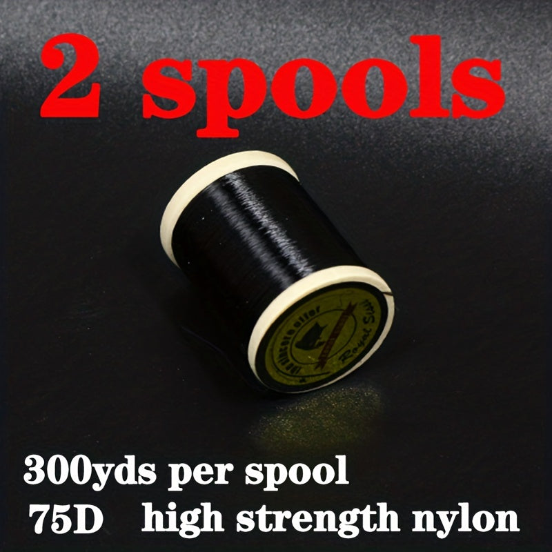 Royal Sissi 2 Spools pack 8 0 75D High Strength Nylon Fly Tying Thread