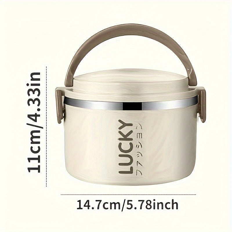 Stainless Steel Insulated Lunch Box Large Capacity Portable Reusable Insulation