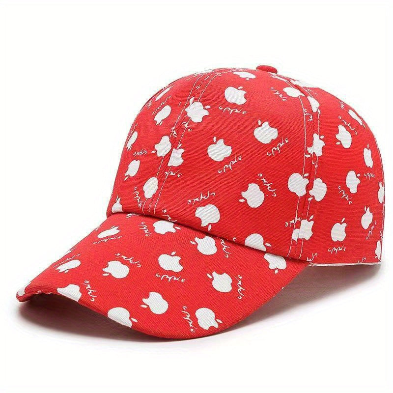 Fruit Printed Baseball Cap Lightweight Sun Hat for Women