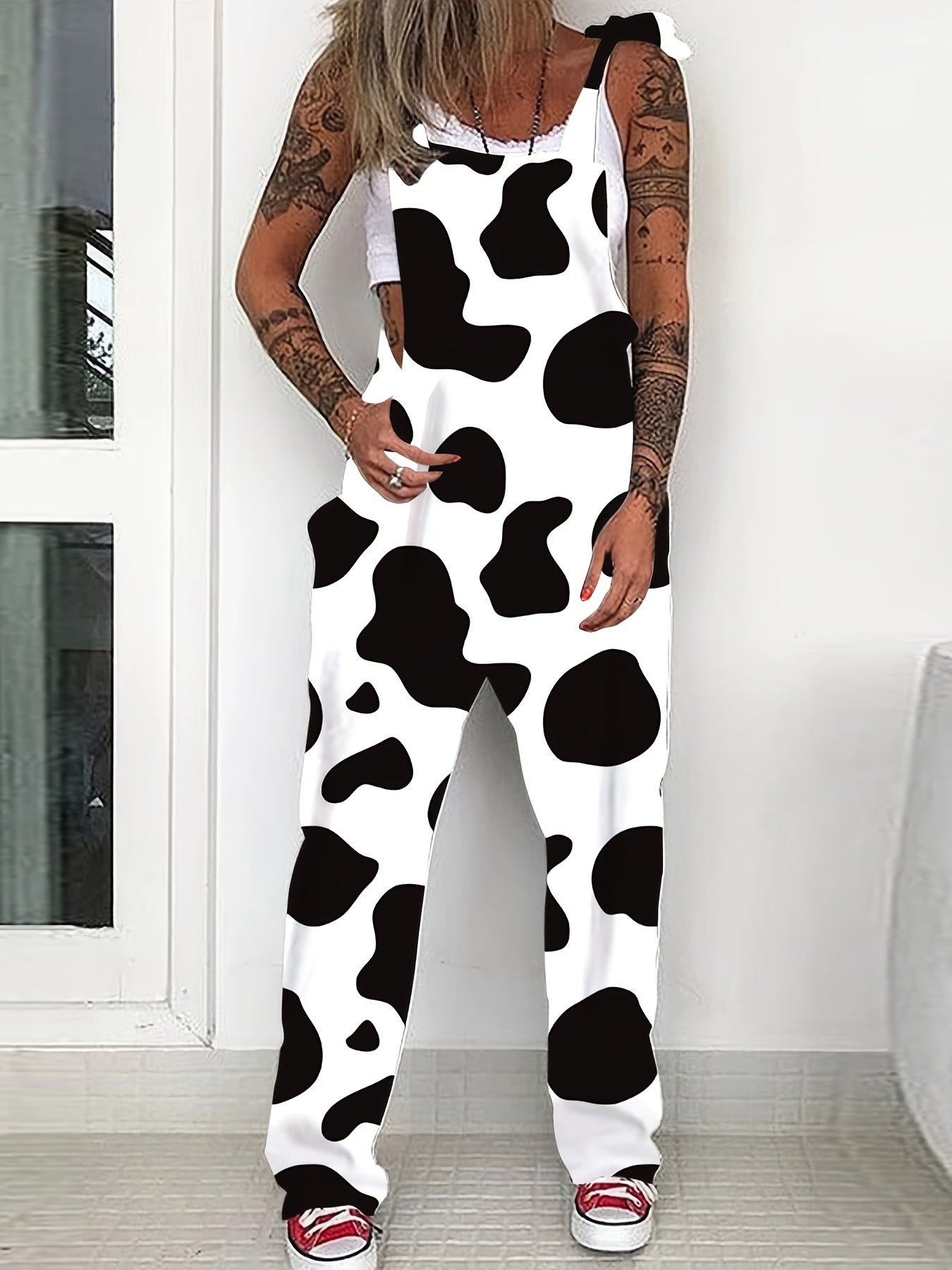 Gothic Skulls Print Rompers Casual Jumpsuit Women's Clothing