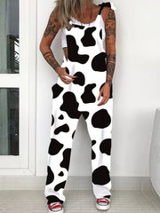 Gothic Skulls Print Rompers Casual Jumpsuit Women's Clothing