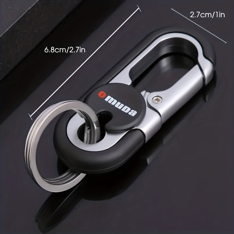 1pc Car Accessories Key Chain Metal Key Ring Men's Waist Hanging Key Pendant
