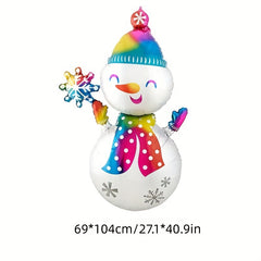 Christmas Foil Balloons Santa Snowman Xmas Decoration