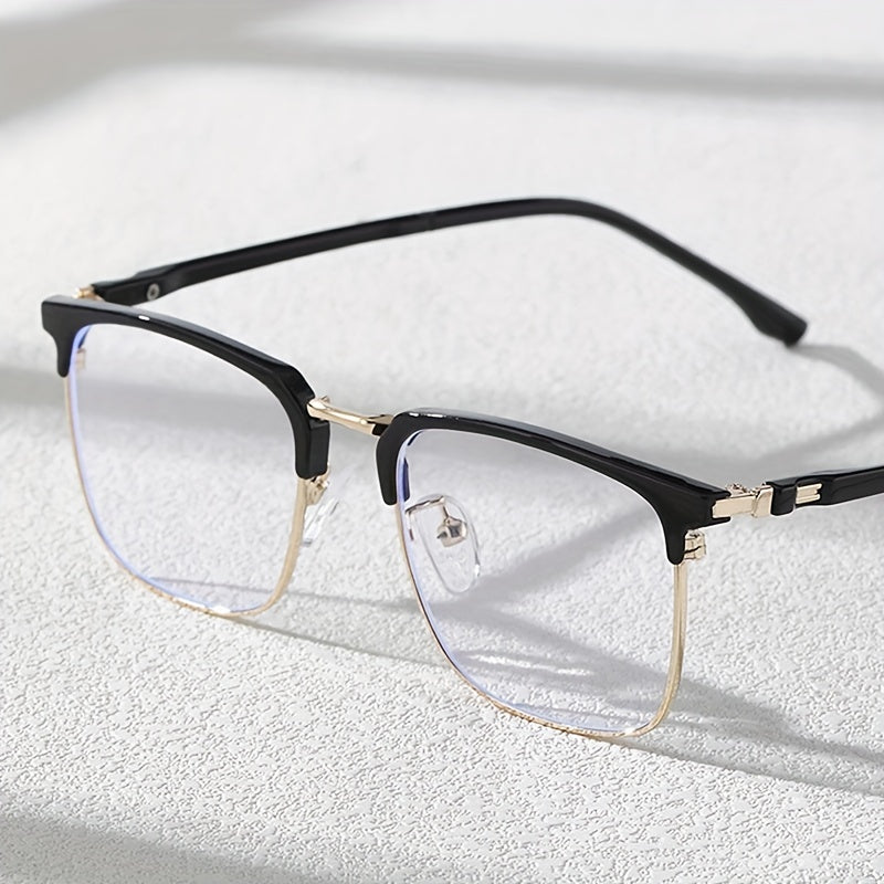 Men's Oval Frame Glasses All Match Plastic Eyewear