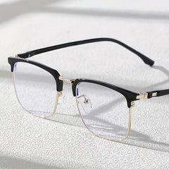 Men's Oval Frame Glasses All Match Plastic Eyewear