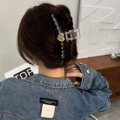 Acrylic Large Hair Claw Women's Back Head Hair Clip Style Shark Claw