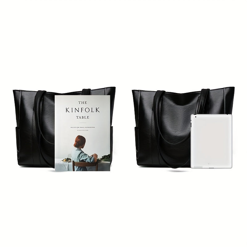 Large Capacity Tote Shoulder Bag Zipper Storage Bag