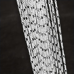 925 Sterling Silver Plate Chain Collar Necklace for DIY Jewelry