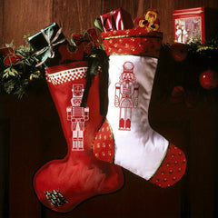 2pcs Nutcracker Self Adhesive Screen Print Stencil for Christmas