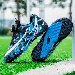 Boy's TF Football Boots Rotating Buckle Anti-Skid Soccer Cleats