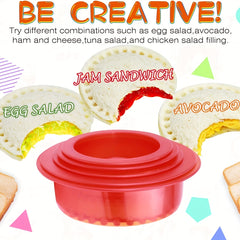 Sandwich Cutter and Sealer for Kids, PB&J Shell Maker