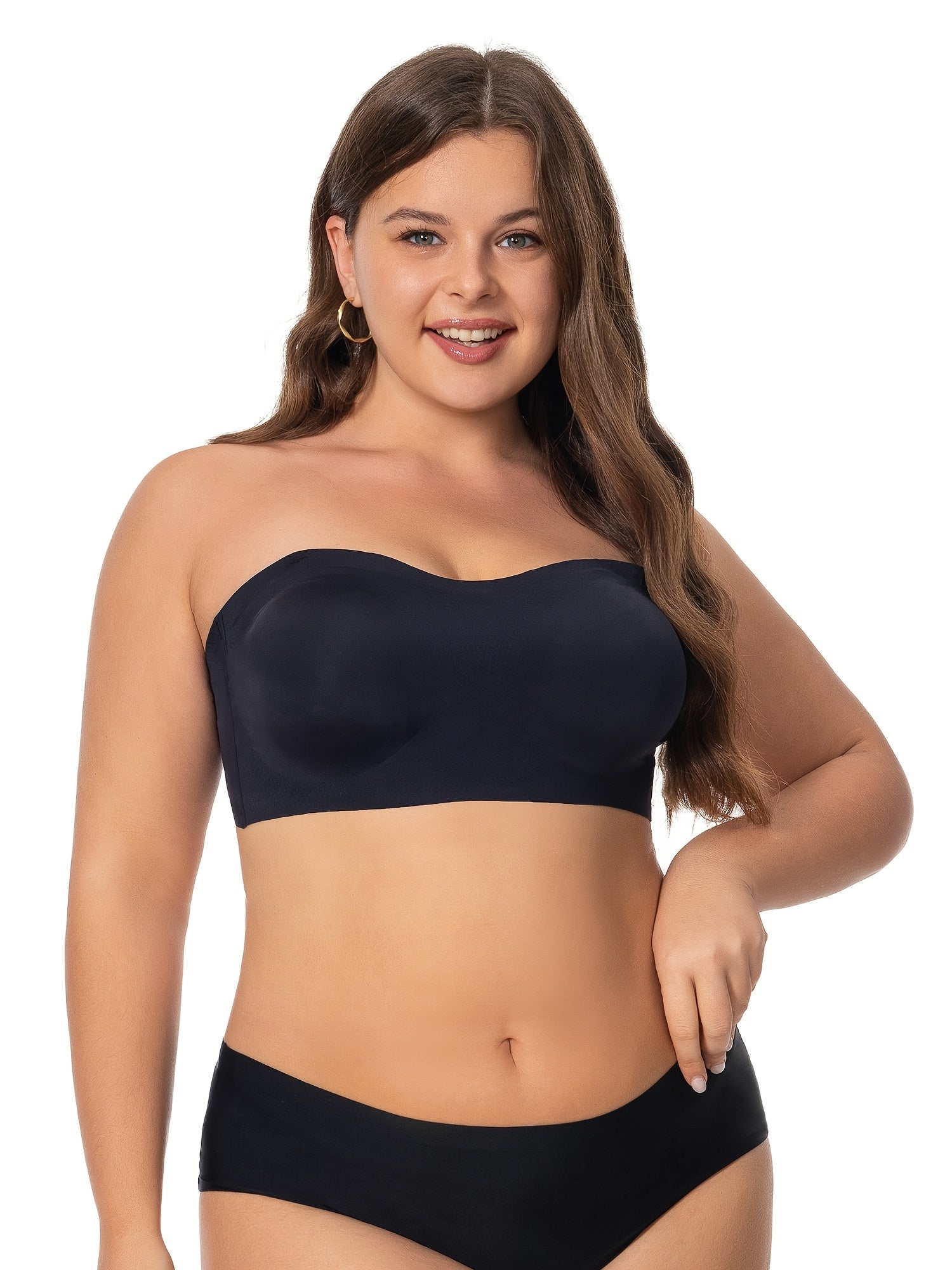  Seamless Strapless Bra Women's Plus Comfortable Lightweight Bra