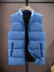 Men's Thermal Vest Sleeveless Jacket Warm Winter Autumn