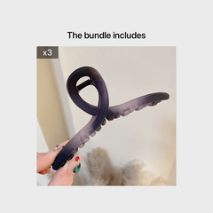 Matte Large Hair Claw Clips for Thick Hair - Big Jaw Clip for Girls