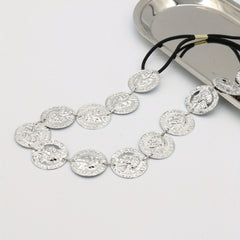 Boho Coin Head Chain Gold Hair Chain Headpieces for Women Girls