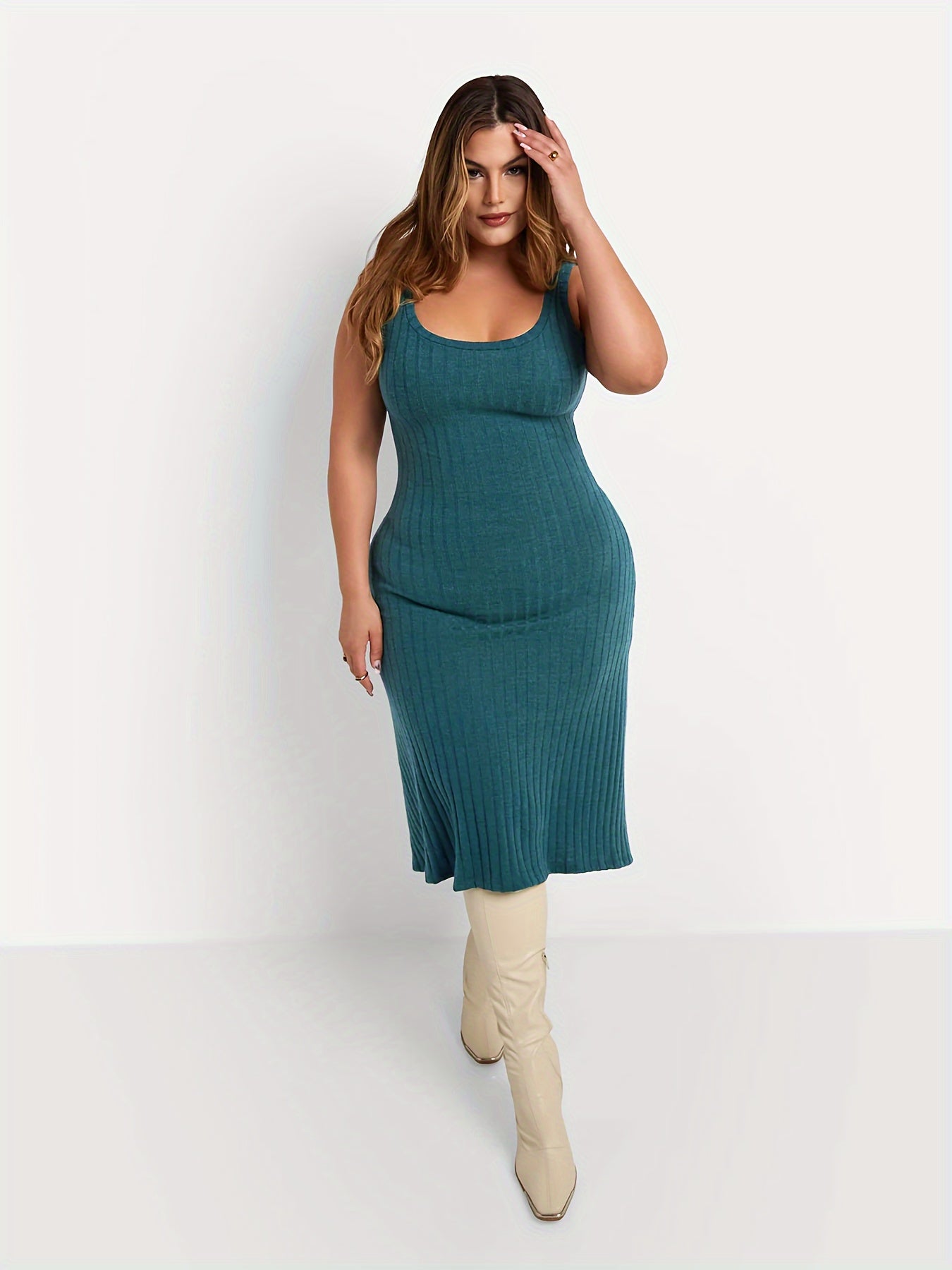  Ribbed Cardigan & Tank Top Set