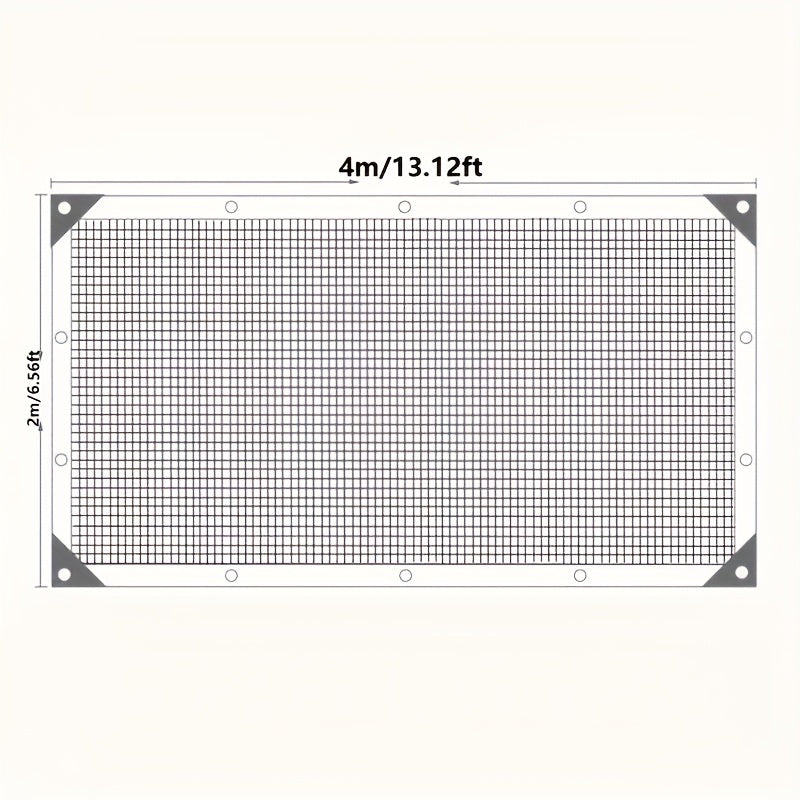Rectangular Sunshade Breathable 8-Pin 96% Shading Rate