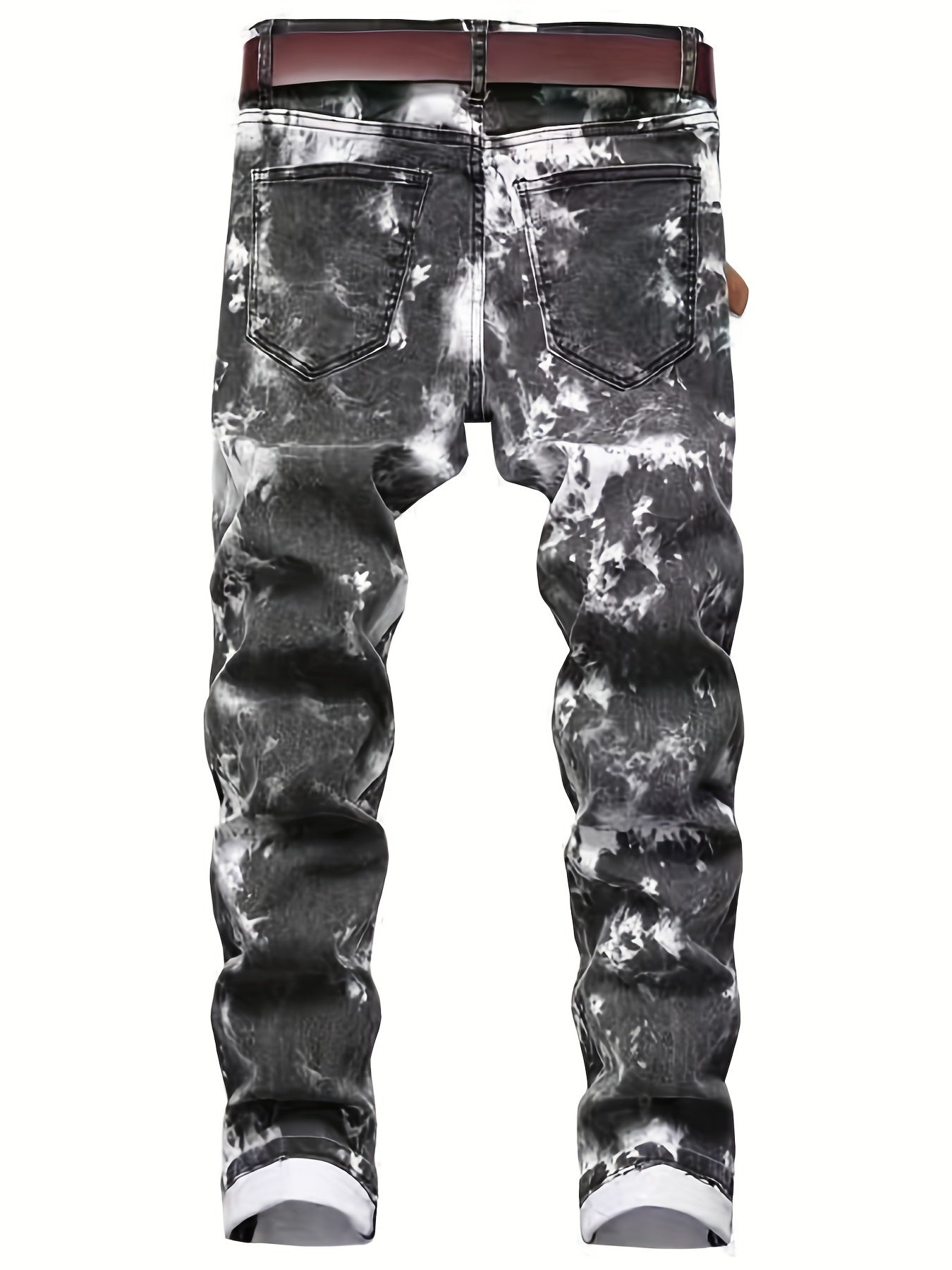 Boys Hip Hop Jeans Skinny Slim Fit Washed Denim Long Pants