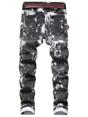 Boys Hip Hop Jeans Skinny Slim Fit Washed Denim Long Pants