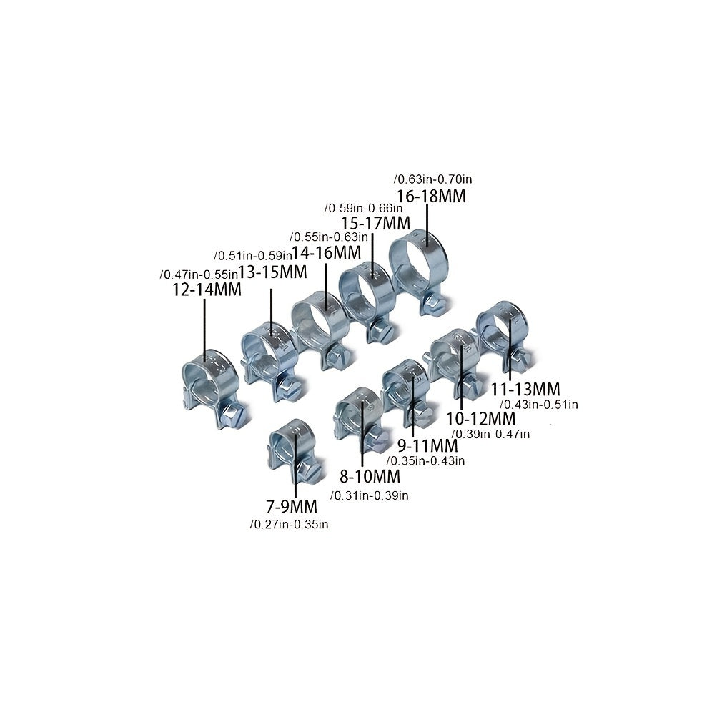 10pcs Mini Clamp 12 14mm Fuel Pipe Hose Clamp Air Hose Clamp Auto Parts