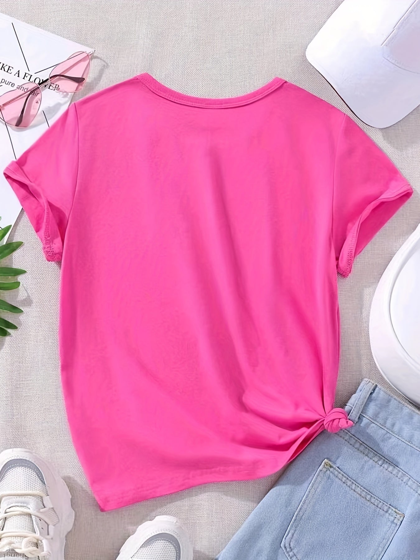 Cartoon 3D Graphic Baby Girl's T-shirt Blouse