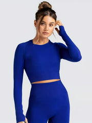 2pcs Seamless Skinny Stretchy Sports Yoga Suit