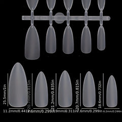 100pcs Soft Gel Nail Tips Almond Shaped False Nail Tips For Nail Extension