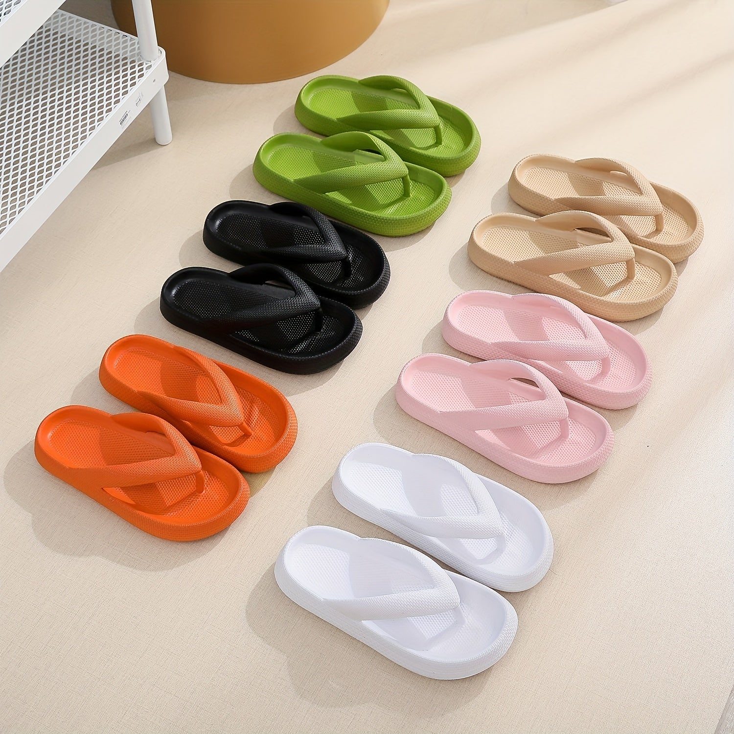 Women's Platform Non-slip Slippers Indoor Flip Flops