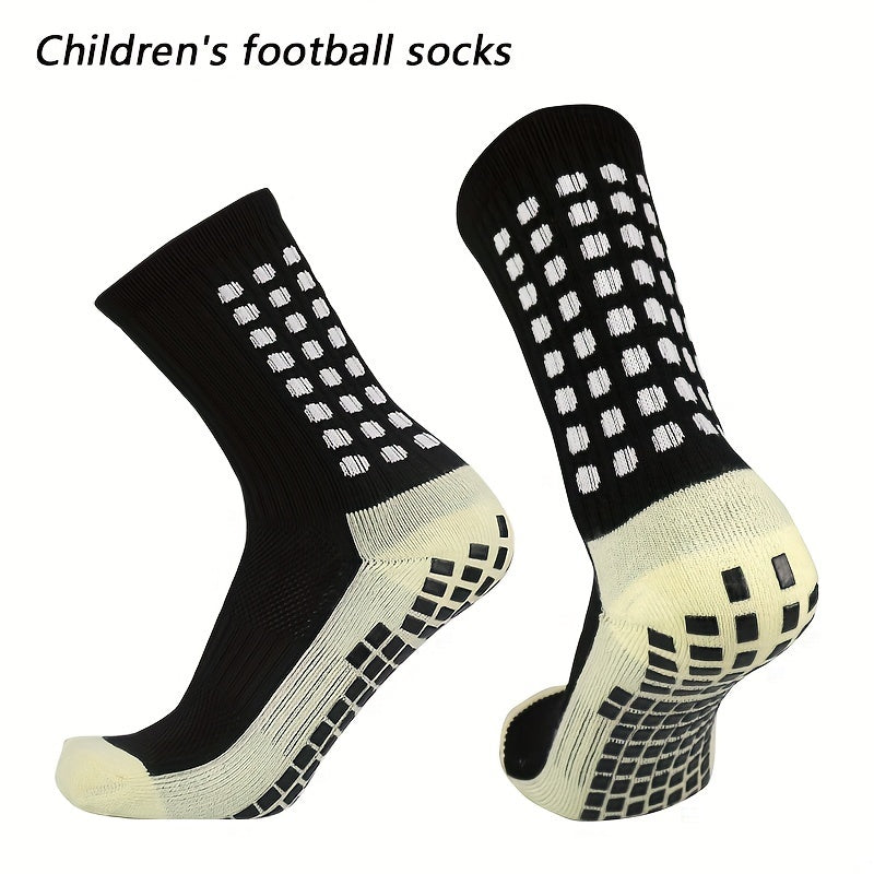 Kids Anti-Slip Sports Socks EU35-39 with Grip Pads