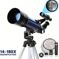 70mm Astronomical Telescope w/Stargazing Mirror - Ideal Children's Gift