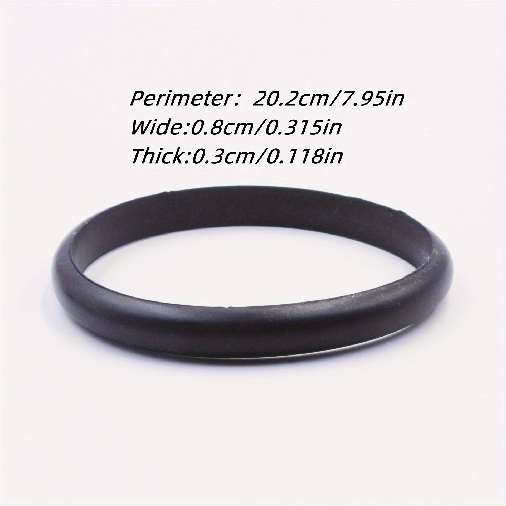 2 Pcs Silicone Sporty Style Bracelets Stretch Wristband Party Souvenir