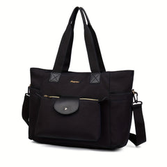 LEQUEEN Spacious Diaper Bag Multifunctional Mommy Tote Durable Oxford Fabric