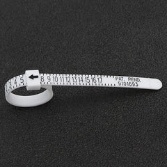 Plastic Ring Measuring Soft Ruler Jewelry Making Supplies